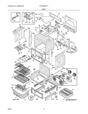 BODY Diagram and Parts List for CPES3085KF1  Frigidaire Range