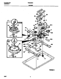 BURNER Diagram and Parts List for FGC6X9XEBC  Frigidaire Cooktop