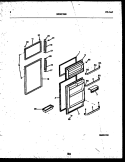 DOOR PARTS Diagram and Parts List for ATG173NLD0  Frigidaire Refrigerator
