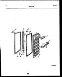 REFRIGERATOR DOOR PARTS Diagram and Parts List for RS227NCD0  Frigidaire Refrigerator