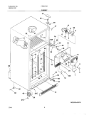CABINET Diagram and Parts List for FRT21P5AQ1  Frigidaire Refrigerator
