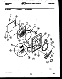 DOOR PARTS Diagram and Parts List for DGILW2  Frigidaire Dryer