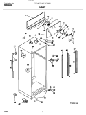 CABINET Diagram and Parts List for F44P18CCD0  Frigidaire Refrigerator