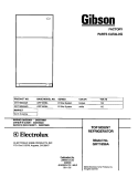 COVER Diagram and Parts List for GRT18S6AW5  Gibson Refrigerator