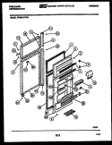 DOOR PARTS Diagram and Parts List for FPES19TFF2  Frigidaire Refrigerator