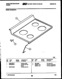 COOKTOP PARTS Diagram and Parts List for KF440GDD5  Frigidaire Range