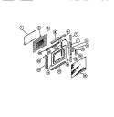 DOOR PANEL Diagram and Parts List for REM638BDL5  Frigidaire Range