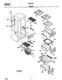 SHELVES Diagram and Parts List for GRS26ZRHW3  Gibson Refrigerator