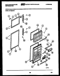 DOOR PARTS Diagram and Parts List for RT196MCV1  Frigidaire Refrigerator