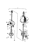 MECHANISM Diagram and Parts List for WC2MW1  Frigidaire Washer