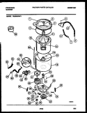TUB DETAIL Diagram and Parts List for WA5820RW1  Frigidaire Washer