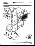 SYSTEM AND AUTOMATIC DEFROST PARTS Diagram and Parts List for FP18TLH1  Frigidaire Refrigerator