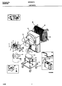 UNIT PARTS Diagram and Parts List for MDDQ50FF3  Frigidaire Dehumidifier