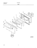 DOOR Diagram and Parts List for FEF326ASA  Frigidaire Range