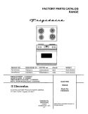COVER Diagram and Parts List for FED355CCBJ  Frigidaire Range