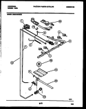 BURNER PARTS Diagram and Parts List for CG301SP2W1  Frigidaire Range