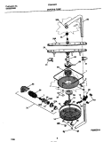 MOTOR & PUMP Diagram and Parts List for FDB435RFR1  Frigidaire Dishwasher