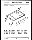 COOKTOP PARTS Diagram and Parts List for 31-2649-00-03  Tappan Range