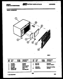 CABINET PARTS Diagram and Parts List for AL05A2RWG  Gibson Air Conditioner