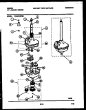 TRANSMISSION PARTS Diagram and Parts List for WL24F4WYMB  Gibson Washer