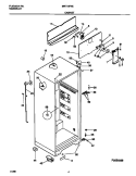CABINET Diagram and Parts List for MRT18FNED3  Frigidaire Refrigerator