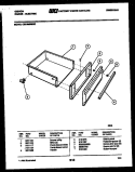 DRAWER PARTS Diagram and Parts List for CEC4M6WXC  Gibson Range