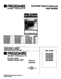 COVER Diagram and Parts List for FGF376CEBJ  Frigidaire Range