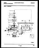 MOTOR PUMP PARTS Diagram and Parts List for GDB222RBR0  Gibson Dishwasher