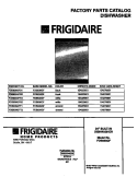 COVER Diagram and Parts List for FDB836GFT2  Frigidaire Dishwasher