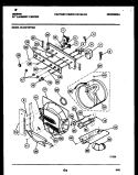 CONTROL, DRUM AND BLOWER PARTS Diagram and Parts List for WL24F4WYMA  Gibson Washer