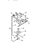BURNERS Diagram and Parts List for CGC1M1DXD  Gibson Range