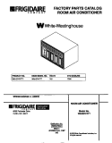 COVER Diagram and Parts List for WAH074Y7T1  Frigidaire Air Conditioner