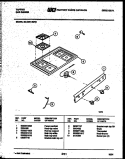 COOKTOP PARTS Diagram and Parts List for 30-2251-00-02  Tappan Range