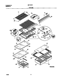 SHELVES Diagram and Parts List for MRT18TRFD1  Frigidaire Refrigerator