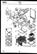 BODY PARTS Diagram and Parts List for FGF353BADA  Frigidaire Range