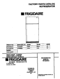 COVER Diagram and Parts List for FRT22KR4JW1  Frigidaire Refrigerator