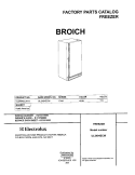 COVER Diagram and Parts List for UL2494ECW11  Frigidaire Freezer
