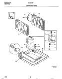COMPRESSOR PARTS Diagram and Parts List for WAC067W7A5  Frigidaire Air Conditioner