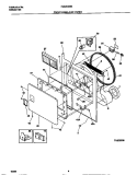 FRONT PANEL / LINT FILTER Diagram and Parts List for FDG546RET0  Frigidaire Dryer