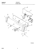 CONTROL PANEL Diagram and Parts List for FWX225RHS1  Frigidaire Washer