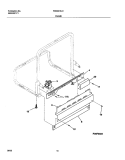 FRAME Diagram and Parts List for FDB2310LCQ0  Frigidaire Dishwasher