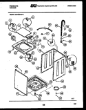 CABINET PARTS Diagram and Parts List for WA7400PW0  Frigidaire Washer
