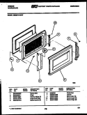 DOOR PARTS Diagram and Parts List for OM08P7NWHF  Gibson Microwave