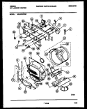 CONTROL, DRUM AND BLOWER PARTS Diagram and Parts List for WL24F4WYMC  Gibson Washer
