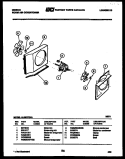 AIR HANDLING PARTS Diagram and Parts List for AL08C7EVA  Gibson Air Conditioner