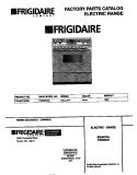 COVER Diagram and Parts List for FES38CESB  Frigidaire Wall Oven