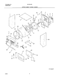 UPPER CABINET / DRUM / HEATER Diagram and Parts List for MLXE42REW7  Uni Washer Dryer Combo