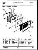 DOOR PARTS Diagram and Parts List for 30-3341-23-03  Tappan Range