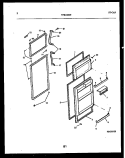 DOOR PARTS Diagram and Parts List for TPK160BN6W  Kelvinator Refrigerator
