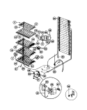 LINER AND UNIT Diagram and Parts List for MFU17M3BW2  Frigidaire Freezer
